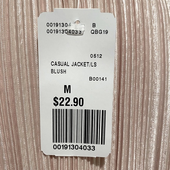 Forever 21 Blush Pleated Zip Up Jacket - Picture 6 of 6